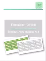 Vorschau - Arbeitsblätter - Dominoset Einmaleins und Einsdurcheins - Deckblatt