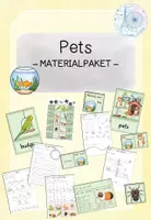 Vorschau - Unterrichtsreihen - Pets - MATERIALPAKET / SPARPAKET / BUNDLE - Deckblatt
