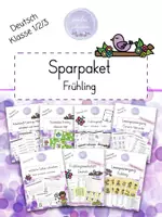 Vorschau - Arbeitsblätter - 🐝Sparpaket FRÜHLING I Klasse 1-3 - Deckblatt