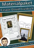 Vorschau - Unterrichtsreihen - Materialpaket Caspar David Friedrich (Romantik) - Deckblatt