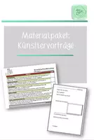 Vorschau - Unterrichtsreihen - Materialpaket: Künstlervorträge - Deckblatt