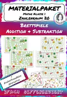Vorschau - Spiele - Materialpaket Mathespiel zu Addition & Subtraktion im Zahlenraum 20 - Deckblatt