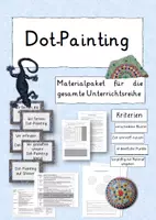 Vorschau - Arbeitsblätter - Materialpaket Dot-Painting - Deckblatt