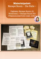 Vorschau - Arbeitsblätter - Paket: Escape-Room Die Falle (Digital + Präsenz) - Deckblatt