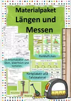 Vorschau - Arbeitsblätter - Materialpaket Längen und Messen - Deckblatt