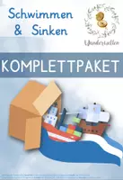 Vorschau - Stundenentwürfe - Komplettpaket - Stoffprinzip sowie Verdrängung & Auftrieb (3. & 4. Klasse) - Deckblatt