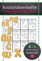 Vorschau - Arbeitsblätter - Buchstabenhefte Paket 6 Buchstaben NG NK Y ß ÄU C QU X - Deckblatt