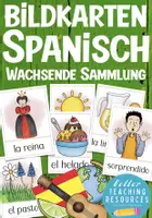 Vorschau - Arbeitsblätter - Spanisch Bild- und Wortkarten Materialpaket - Deckblatt