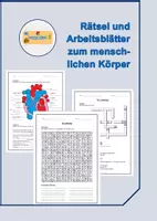 Vorschau - Arbeitsblätter - Rätsel und Arbeitsblätter zum menschlichen Körper - Deckblatt