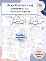 Vorschau - Arbeitsblätter - Sachtexte Geschlechtsorgane Sexualerziehung Grundschule/SEK I - Deckblatt