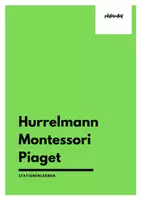 Vorschau - Stundenentwürfe - Stationenlernen mit Montessori, Piaget & Hurrelmann - Deckblatt