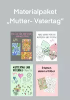 Vorschau - Arbeitsblätter - Materialpaket „Muttertag und Vatertag“ 💗 - Deckblatt