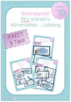 Vorschau - Audio-Dateien - Materialpaket - Hörverstehen - Listening interaktiv 9 Pets - Deckblatt
