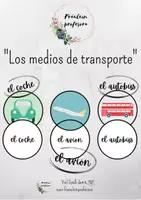 Vorschau - Spiele - Los medios de transporte - spanische Verkehrsmittel - Deckblatt