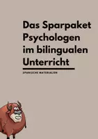 Vorschau - Arbeitsblätter - Das Sparpaket der Psychologen im bilingualen Unterricht (Spanisch) - Deckblatt