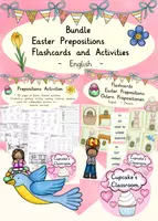 Vorschau - Arbeitsblätter - Englisch - Easter Prepositions (Ostern Präpositionen) - Sparpaket Arbeitsblätter und Bildkarten - Deckblatt