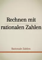 Vorschau - Präsentationen/Tafelbilder - Tafelbilder - Rechnen mit rationalen Zahlen (Materialpaket) - Deckblatt