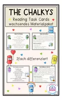 Vorschau - Arbeitsblätter - The Chalkys - Reading Task Cards - Deckblatt