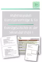 Vorschau - Unterrichtsreihen - Künstlervorträge und Co: Kunsttheorie in Klasse 8-11 - Deckblatt