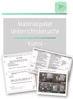 Vorschau - Stundenentwürfe - Materialpaket Unterrichtsbesuche/Prüfungsstunden Kunst - Deckblatt