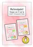 Vorschau - Arbeitsblätter - Materialpaket: Übungen zum Sp und St - Deckblatt