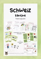 Vorschau - Arbeitsblätter - Schweiz - Kantone Materialpaket - Deckblatt