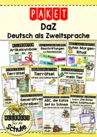 Vorschau - Arbeitsblätter - DaZ-Paket für den Start in den Unterricht in Deutsch als Zweitsprache - Deckblatt