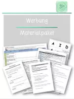 Vorschau - Stundenentwürfe - Materialpaket Werbung - Deckblatt