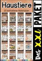 Vorschau - Unterrichtsreihen - Das XXL PAKET - Haustiere (BUNDLE) - Deckblatt
