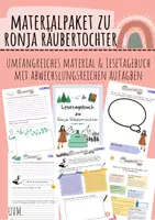 Vorschau - Unterrichtsreihen - Materialpaket: Ronja Räubertochter (Astrid Lindgren) - Deckblatt