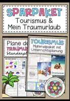 Vorschau - Stundenentwürfe - Sparpaket: Tourismus & Mein Traumurlaub - Deckblatt