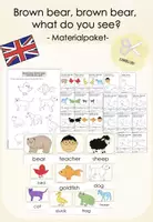 Vorschau - Arbeitsblätter - 'Brown bear, brown bear, what do you see?' - MATERIALPAKET - Deckblatt