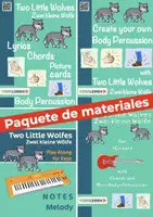 Vista previa - Juegos / Gamificación - Paquete de materiales: Two little wolves | ZWEI KLEINE WÖLFE | QR-Code Video | Body Percussion | Lyrics | Notes - Portada