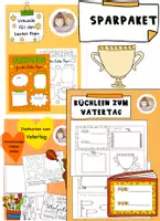 Vorschau - Arbeitsblätter - Vatertagsgeschenk, Ideen zum Vatertag, Set Vatertag - Deckblatt