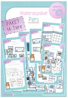 Vorschau - Arbeitsblätter - Materialpaket Pets 14 Tiere - Deckblatt