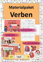 Vorschau - Arbeitsblätter - Materialpaket Verben - Deckblatt