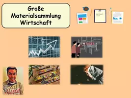 Vorschau - Stundenentwürfe - Große Materialsammlung - Wirtschaft - Deckblatt
