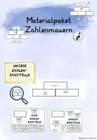 Vorschau - Arbeitsblätter - Materialpaket Zahlenmauern Klasse 1/2 - Deckblatt