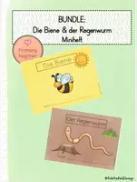 Vorschau - Arbeitsblätter - BUNDLE: 2 Minihefte - die Biene & der Regenwurm - Deckblatt