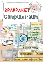 Vorschau - Arbeitsblätter - SPARPAKET Computerraum (ITB, ITG, WiK, Informatik - Schilder, Organisationshilfen, Poster und vieles mehr...) - Deckblatt