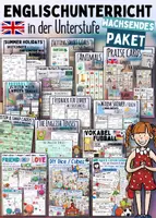 Vorschau - Stundenentwürfe - Englischunterricht 🇬🇧 in der Unterstufe - Materialpaket - Deckblatt