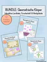 Vorschau - Arbeitsblätter - BUNDLE: Geometrische Körper inkl. interaktiver Lerntheke, Forscherheft und Merkplakaten - Deckblatt