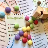 Vorschau - Arbeitsblätter - Materialpaket Échauffement Französischunterricht Smarties - Deckblatt