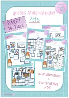 Vorschau - Arbeitsblätter - großes Materialpaket Pets (inkl. 6 interaktiven PDF-Dateien) - Deckblatt