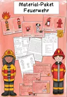 Vorschau - Arbeitsblätter - Material-Paket zur Feuerwehr - Deckblatt