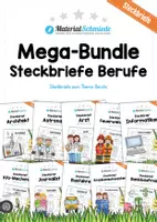 Vorschau - Arbeitsblätter - Mega-Bundle: Steckbriefe Berufe (16 Arbeitsblätter) - Deckblatt