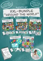 Vista previa - Unidades / Secuencias / Situaciones de Aprendizaje - Cliparts Gráficos XXL-Bundle "Around the World" / "Vuelta al mundo" - Portada