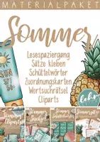 Vorschau - Spiele - Sommer im Deutschunterricht 1. - 2. Klasse - Deckblatt