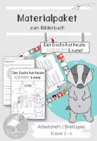Vorschau - Unterrichtsreihen - Materialpaket zum Bilderbuch "Der Dachs hat heute schlechte Laune" - Deckblatt