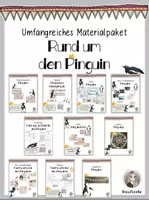 Vorschau - Stundenentwürfe - Umfangreiches Materialpaket rund um den Pinguin #happyhalloween24 - Deckblatt